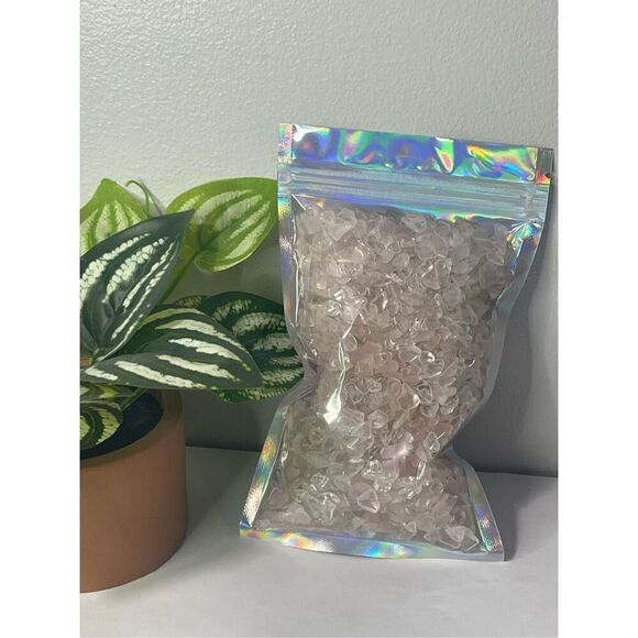 ✨Clear and Rose Quartz Chips - Picture 1 of 7